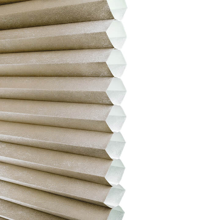 Turku Cordless Light-Filtering Honeycomb Blinds Fawn