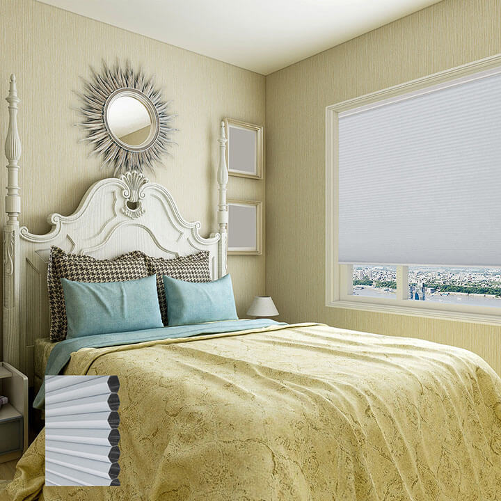 Turku Cordless Blackout Honeycomb Blinds Off-White