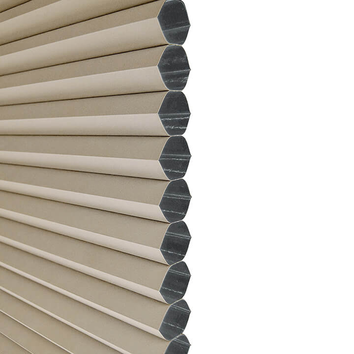 Turku Cordless Day And Night Blackout Honeycomb Blinds Pongee