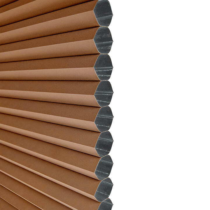 Turku Cordless Top Down Bottom Up Blackout Honeycomb Blinds Terra Cotta