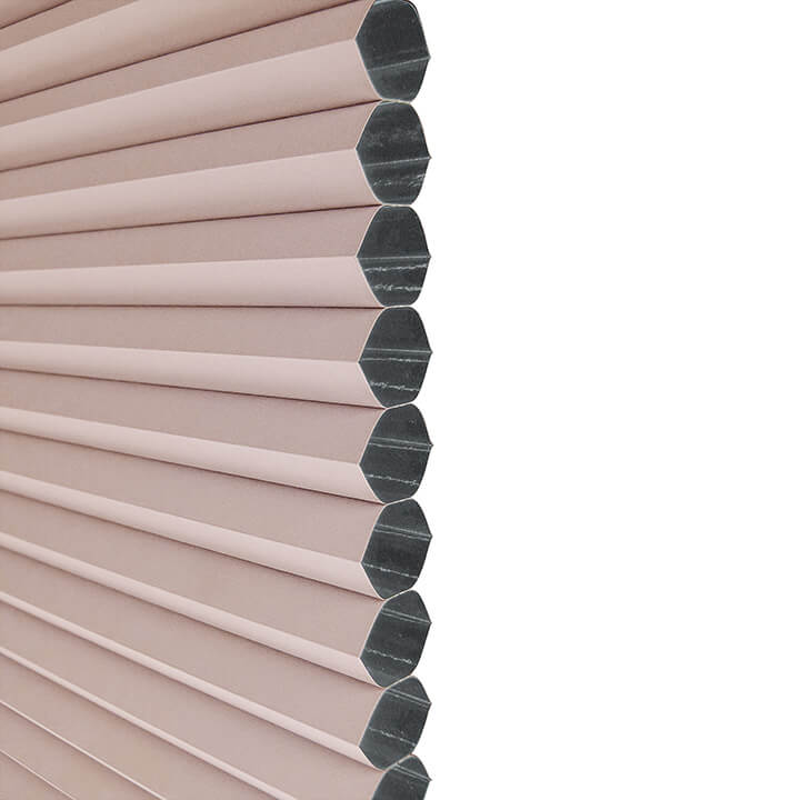 Turku Cordless Blackout Honeycomb Blinds Roseate