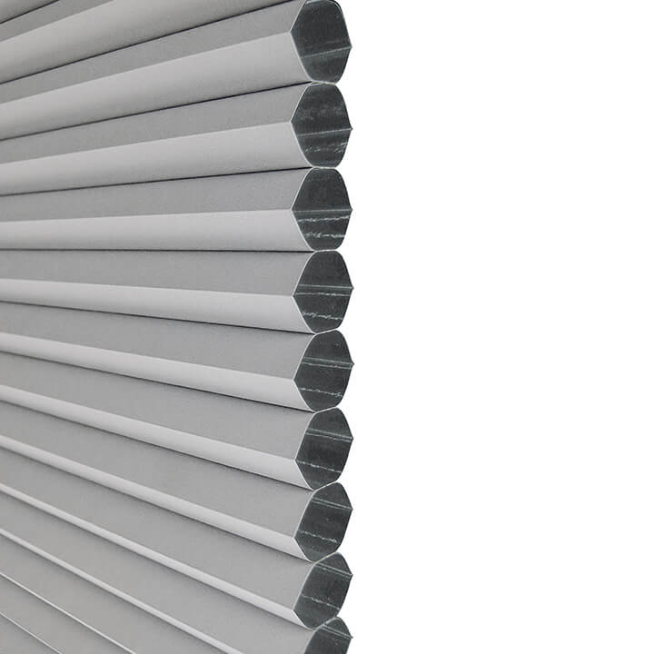 Turku Cordless Day And Night Blackout Honeycomb Blinds Gray Sheen