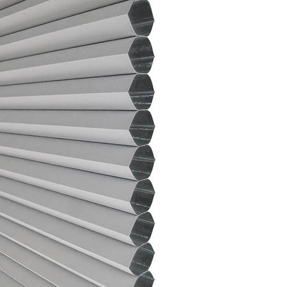 Turku Cordless Top Down Bottom Up Blackout Honeycomb Blinds Gray Sheen