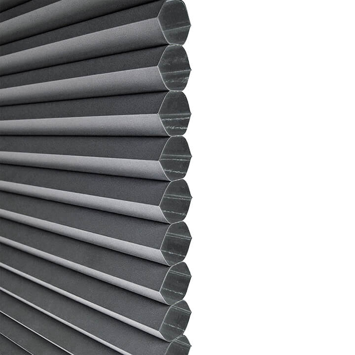 Turku Cordless Day And Night Blackout Honeycomb Blinds Royal Gray