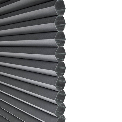 Turku Cordless Top Down Bottom Up Blackout Honeycomb Blinds Royal Gray