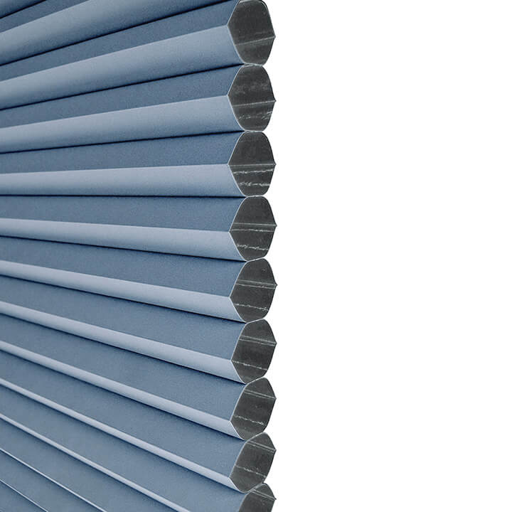 Turku Cordless Day And Night Blackout Honeycomb Blinds Federal Blue