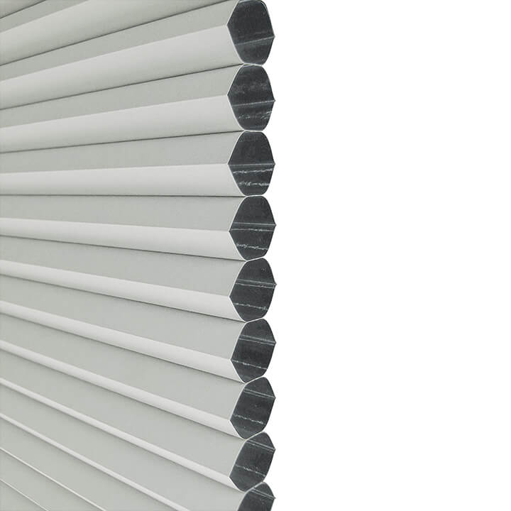 Turku Cordless Day And Night Blackout Honeycomb Blinds White Dove