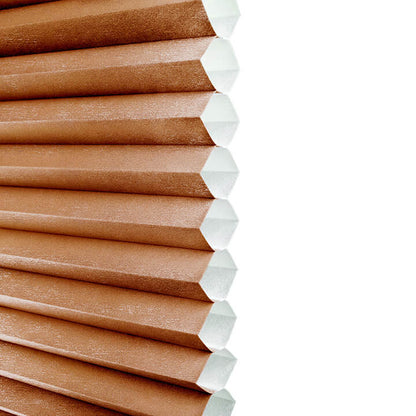 Turku Cordless Light-Filtering Honeycomb Blinds Terra Cotta