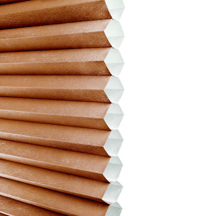 Turku Cordless Top Down Bottom Up Light-Filtering Honeycomb Blinds Terra Cotta