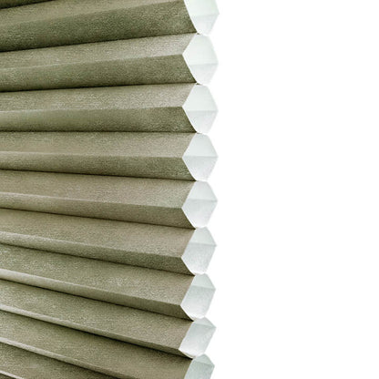 Turku Cordless Top Down Bottom Up Light-Filtering Honeycomb Blinds Avocado