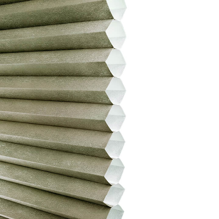 Turku Cordless Top Down Bottom Up Light-Filtering Honeycomb Blinds Avocado