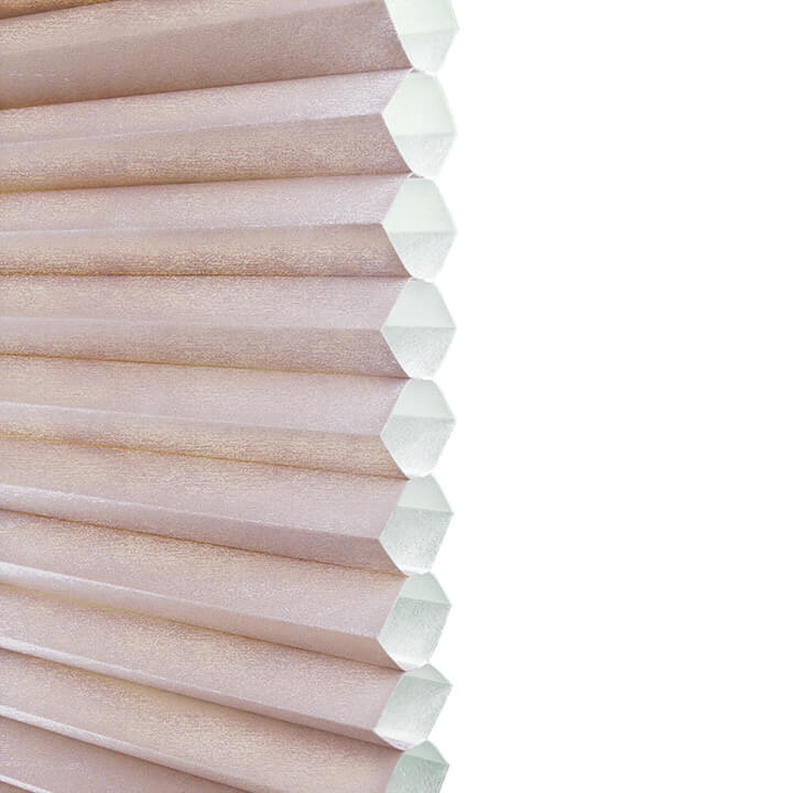 Turku Cordless Top Down Bottom Up Light-Filtering Honeycomb Blinds Roseate