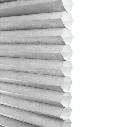 Turku Cordless Top Down Bottom Up Light-Filtering Honeycomb Blinds Gray Sheen