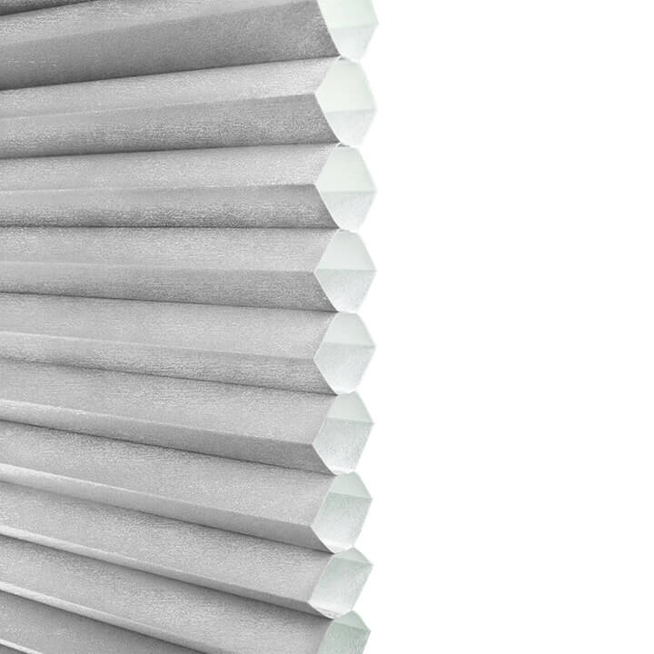 Turku Cordless Top Down Bottom Up Light-Filtering Honeycomb Blinds Gray Sheen