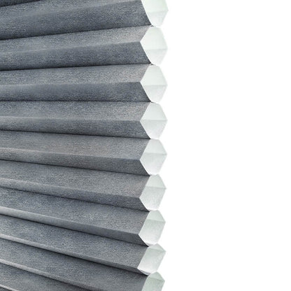 Turku Cordless Top Down Bottom Up Light-Filtering Honeycomb Blinds Royal Gray