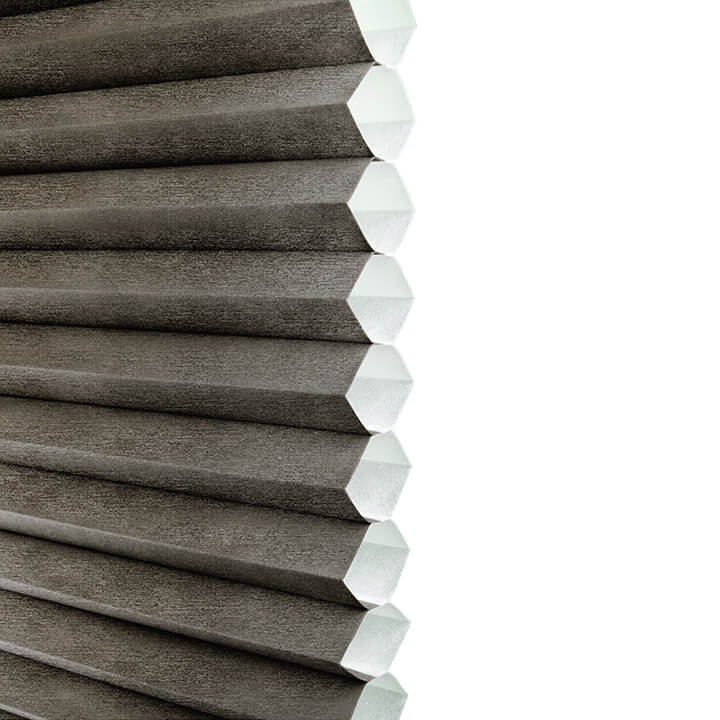 Turku Cordless Light-Filtering Honeycomb Blinds Anthracite