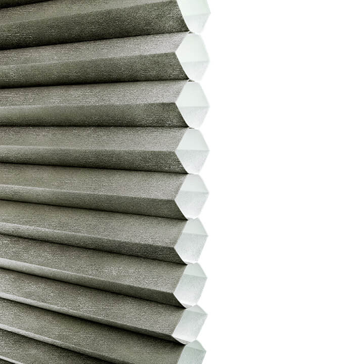 Turku Cordless Light-Filtering Honeycomb Blinds Antique Pewter