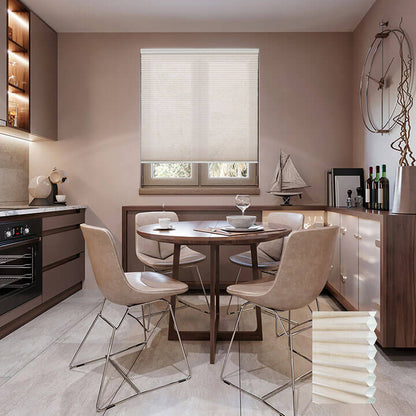 Turku Cordless Light-Filtering Honeycomb Blinds Alabaster