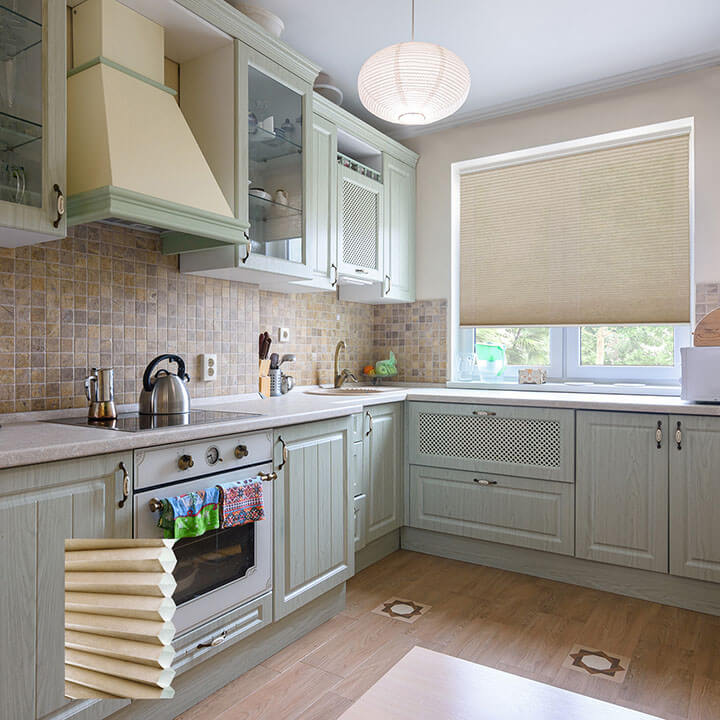 Turku Cordless Light-Filtering Honeycomb Blinds Pongee