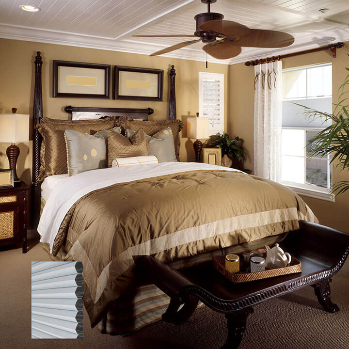 Turku Cordless Top Down Bottom Up Blackout Honeycomb Blinds Off-White