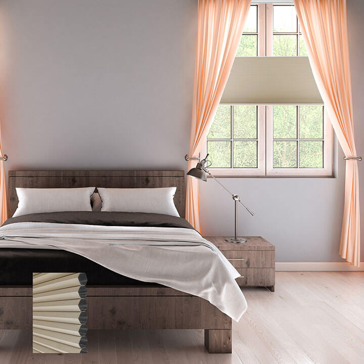 Turku Cordless Top Down Bottom Up Blackout Honeycomb Blinds Pongee